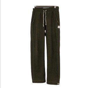 Reigning Champ olive green straight leg sweatpants drawstring waist legs XS